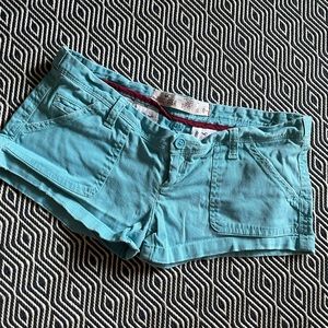 Hollister Teal blue Shorts Size 0